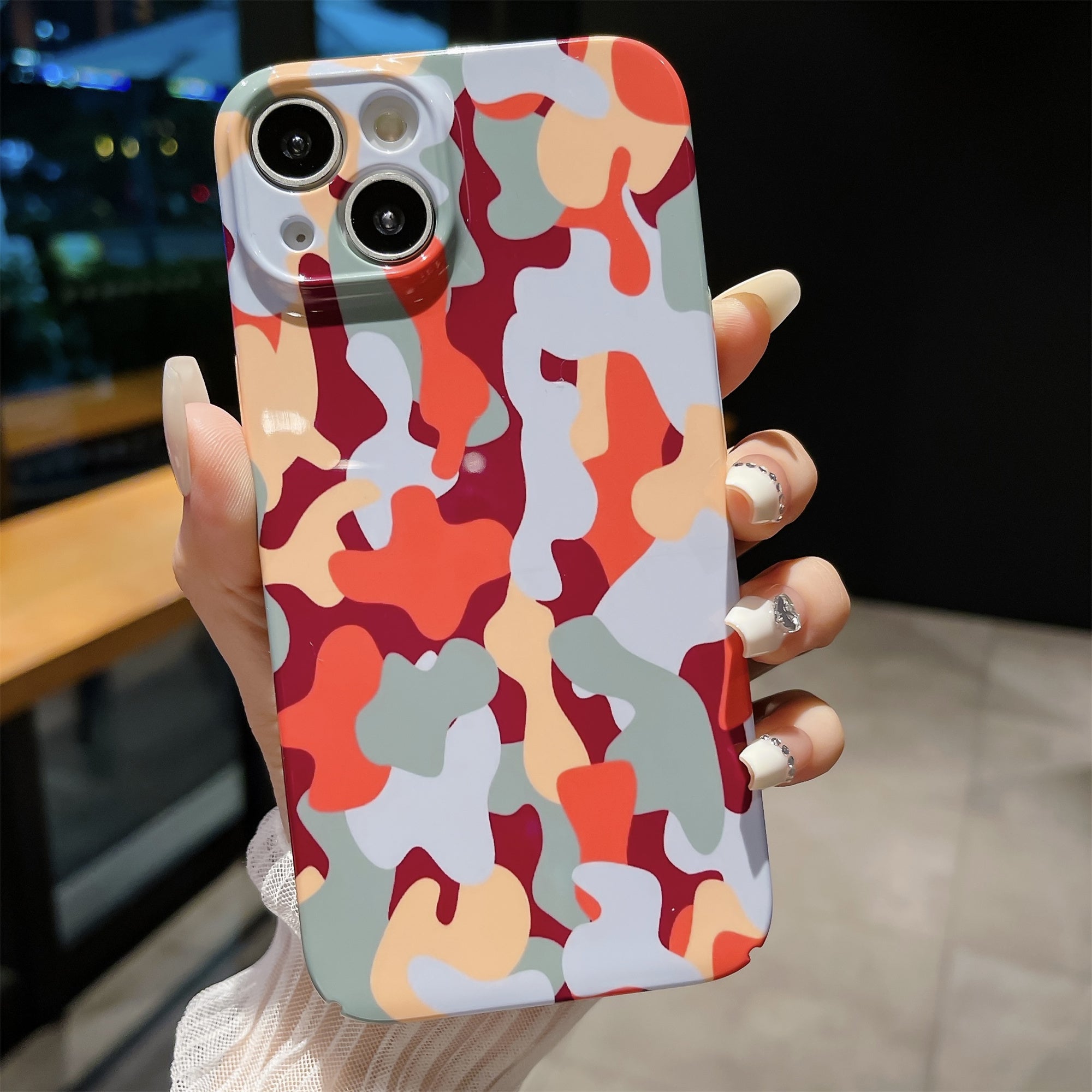 Pro iPhone 14 Hard PC Zadní kryt s maskovacím vzorem Ochranné pouzdro na telefon Pro iPhone 14 Hard PC Zadní kryt s maskovacím vzorem Ochranné pouzdro na telefon
